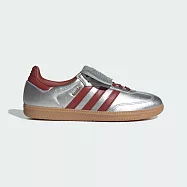 Adidas Samba Lt W [JH5707] 女 運動休閒鞋 德訓鞋 復古 舒適 銀 紅 24cm 銀/紅