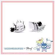 STORY 故事銀飾-Sanrio學院Mix系列-Bad Badtz-maru酷企鵝晶鑽純銀耳環 針式