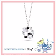STORY故事銀飾-Sanrio學院Mix系列-Bad Badtz-maru酷企鵝晶鑽純銀項鍊