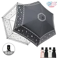 【雨之戀】降溫10℃鈦奈米自動傘山茶花 外黑內白(霧面款)