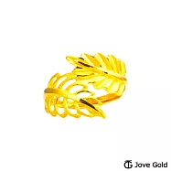 JoveGold漾金飾 金枝玉葉黃金戒指