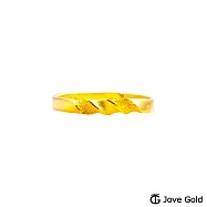 JoveGold漾金飾 情詩黃金尾戒