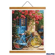 [HOMEHERE] DIY鑽石畫/街角薔薇 掛軸無框版