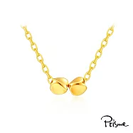 【Prisme Gold】金選百搭黃金項鍊 多款任選 (金重0.02錢&plusmn;0.01) 扭扭雙珠