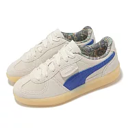 Puma 休閒鞋 Palermo Bomber 男鞋 女鞋 米色 藍 麂皮 復古 40136501 24cm IVORY/BLUE