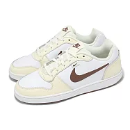 Nike 休閒鞋 Ebernon Low PREM 男鞋 椰奶色 棕 復古 低筒 IM3370-121 28cm WHITE/BROWN