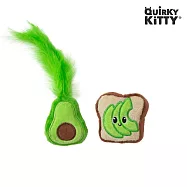 【Quirky Kitty】貓薄荷絨毛玩具(貓/貓玩具/貓草/互動玩具/可愛造型) 酪梨吐司
