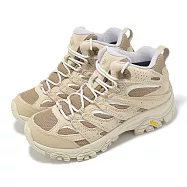 Merrell 登山鞋 Moab 3 Mid WP 女鞋 防水鞋面 拿鐵色 沙色 中筒 越野 郊山 ML038790 25.5cm HAZEL