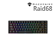 MACHENIKE Raid68 60%磁軸機械式RGB電競鍵盤-磁灰軸/黑色款