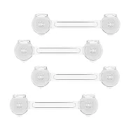 【iSFun】居家安全 抽屜門櫃防夾安全鎖/長款4入 透明