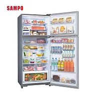 【SAMPO聲寶】580公升極光鈦變頻鋼板雙門冰箱SR-C58D(S9) ✔基本安裝✔舊機回收