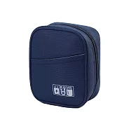 【iSFun】大容量便攜 鋪棉防撞3C包化妝品收納包/深藍 深藍