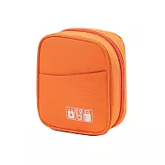 【iSFun】大容量便攜 鋪棉防撞3C包化妝品收納包/橘色 橘子