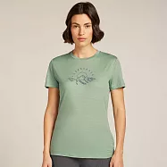 【紐西蘭Icebreaker】女 Tech Lite 圓領短袖上衣(旭日初昇)-150 XS 薄荷綠