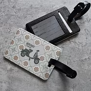 《桐鹿》海棠臺灣 皮革行李吊牌/證件套(復古)_ 經典偉士