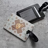 《桐鹿》海棠臺灣 皮革行李吊牌/證件套(復古)_ 平安天燈