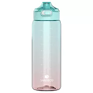 法國SANTECO-Ibiza Tritan冷水瓶1000ml 漸層藍(水量刻度)