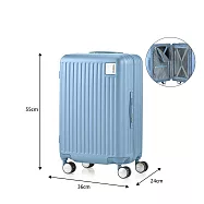 American Tourister - 美國旅行者 LOCKATION 極輕量PC材質 彈力避震輪20吋行李箱框箱 冰藍色