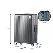 American Tourister - 美國旅行者 LOCKATION 極輕量PC材質 彈力避震輪28吋行李箱框箱 黑色