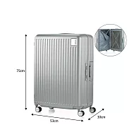 American Tourister - 美國旅行者 LOCKATION 極輕量PC材質 彈力避震輪28吋行李箱框箱 鋼鐵灰