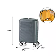 American Tourister - 美國旅行者 MAXIVO 輕量煞車輪雙層防盜拉鍊20吋行李箱旅行箱 森林綠
