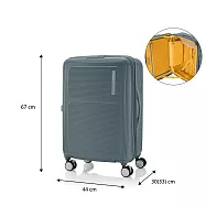 American Tourister - 美國旅行者 MAXIVO 輕量煞車輪雙層防盜拉鍊25吋行李箱旅行箱 森林綠