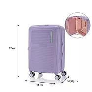 American Tourister - 美國旅行者 MAXIVO 輕量煞車輪雙層防盜拉鍊25吋行李箱旅行箱 薰衣草紫