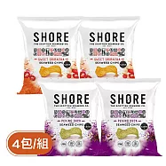 【PALIER】SHORE 英國海藻脆片4入組(北京烤鴨、是拉差甜辣醬)