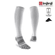 injinji COMPRESSION 五趾壓力襪 L 灰色