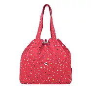 agnes b.三角形普普風束口手提包- 紅