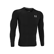 Under Armour 男 HG Armour長T-Shirt-1361524-001 2XL 黑色