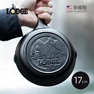 【美國LODGE】野生動物系列 美國製鑄鐵露營煎鍋(狼)-17cm (L3SKWLWF)