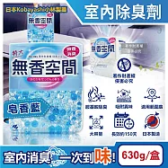 日本Kobayashi小林製藥-無香空間居家室內消臭珠芳香除臭劑630g/特大盒(玄關鞋櫃浴廁,放置型空氣清新劑,分解異味消臭晶球,汗味根源脫臭劑) 皂香藍