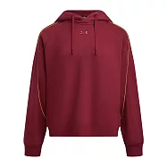 Under Armour 女 LNY HW Terry 連帽長袖套頭衫-6006010-625 L 紅色