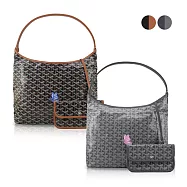 GOYARD Boheme Hobo彩繪限定肩背包-多色選 灰/粉蝴蝶