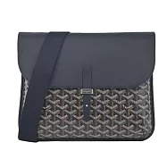 GOYARD 翻蓋皮扣郵差包 黑