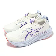 Asics 慢跑鞋 GEL-Nimbus 27 Tokyo 男女鞋 白 紫 東京系列 緩震 厚底 運動鞋 亞瑟士 1011C120500 28.5cm CREAM/EDO PURPLE