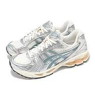 Asics 休閒鞋 GEL-Kayano 14 男鞋 銀 米 復古 緩衝 千禧跑鞋 亞瑟士 1203A537109 27.5cm CREAM/IRONCLAD
