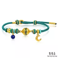 【點睛品】碧海金月 青金石黃金手鍊