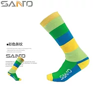Santo山拓杜邦COOLMAX運動襪登山襪S023 S024(全厚款,超長筒,吸濕排汗)Warm cold-proof socks 彩色條紋