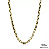 【點睛品】黑金線條 黃金項鍊_計價黃金
