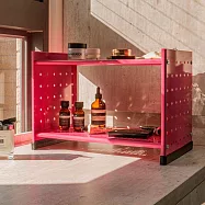 【H&R安室家】貴族風可延伸式組合書櫃 書架 OA125 桃紅粉