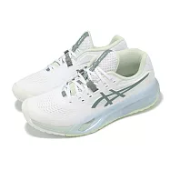 Asics 網球鞋 GEL-Resolution X D 寬楦 女鞋 白 藍 亞洲大師賽 支撐 亞瑟膠 亞瑟士 1042A278102 28cm WHITE/MONUMENT BLUE