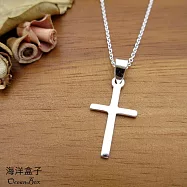 簡約亮面十字架925純銀吊墜.墜子墜飾(單墜價格)