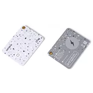 【omars】uTag智慧防丟卡|iOS專用|無線充電|支援手機內建APP| 石灰白