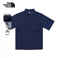The North Face M M66 SEERSUCKER SHIRT - AP 男短袖襯衫-NF0A8C0W8K2 3XL 藍色