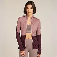 【紐西蘭Icebreaker】女 DESCENDER RealFleece&trade; 刷毛保暖連帽外套-200 S 藕粉/深紅棕/淺粉