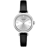 JULIUS 聚利時 平行時空 皮革文青秀氣腕錶 JA-1018/JA-1539(八色/28mm) 經典黑