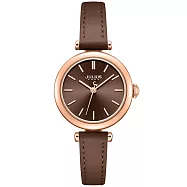 JULIUS 聚利時 平行時空 皮革文青秀氣腕錶 JA-1018/JA-1539(八色/28mm) 英倫咖