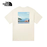 The North Face U RLX SUMMER TRAVEL S/S TEE GRAPHIC - AP 男女短袖上衣-NF0A8DC2QLI XL 米白色